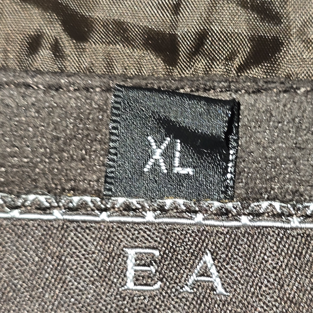 EA Collection Italy Style Men's Dark Brown Zip-up Suede Jacket, Sz XL (PTP 23") - Picture 7 of 7